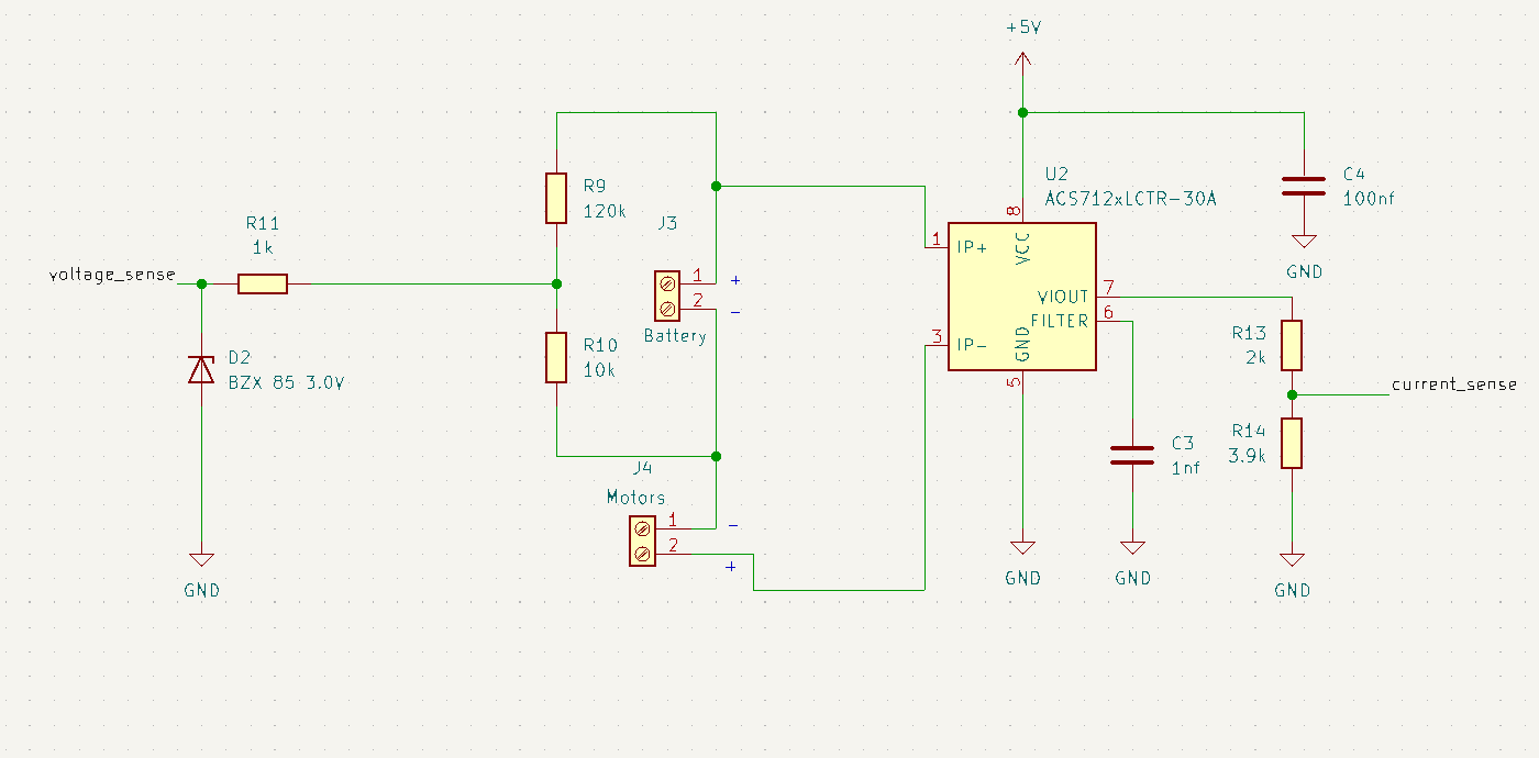 Current and voltage sensing